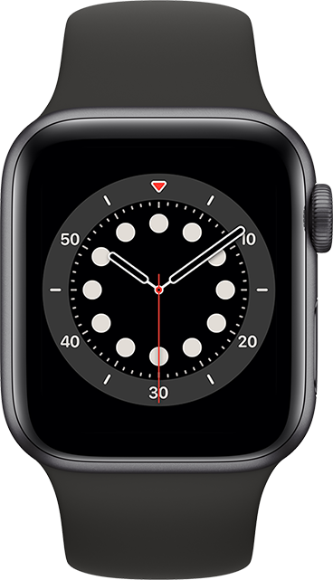 Apple Watch Series 6 44mm 32 GB in Space Gray Aluminum - Black